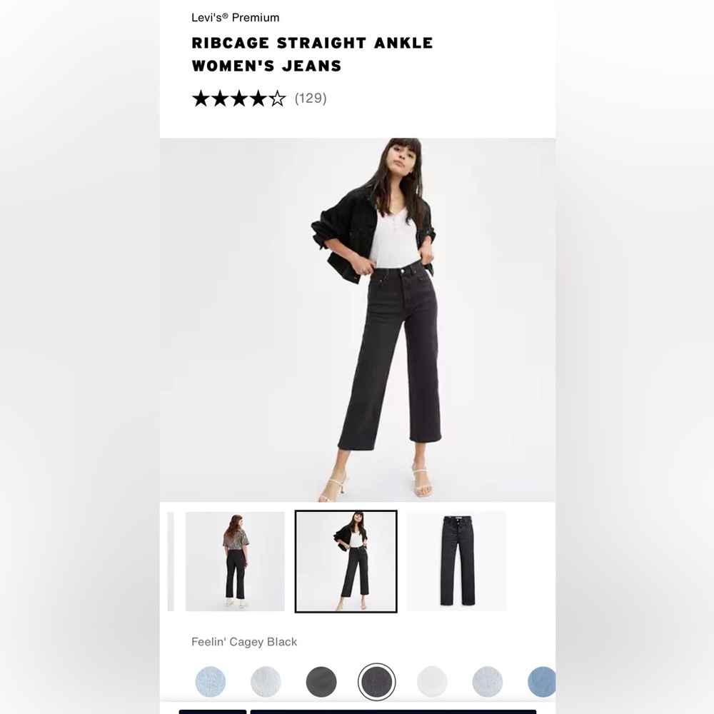 Levi’s Ribcage Straight Leg - Size 29